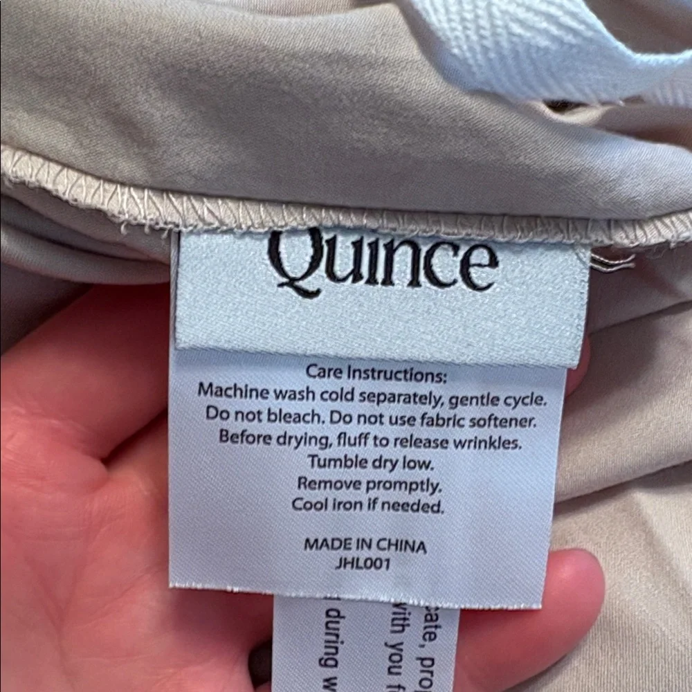 QUINCE Bamboo Duvet Cover Full/Queen Sand